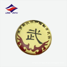 Wushu association customization logo lapel badge butterfly clasp